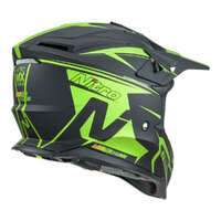 Nitro MX760 Off Road Helmet Satin Black/Fluro Green Product thumb image 4