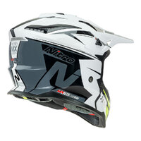 Nitro MX760 Off Road Helmet White/Grey/Fluro Green Product thumb image 4