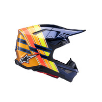 Alpinestars SM10 TLD Edition 25 ECE06 | DARK-BLUE Orange FLURO-YELLOW Red Glossy Product thumb image 4