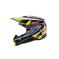 Alpinestars SM3 Youth Wurx Helmet ECE06 | Black YELLOW-FLURO Blue Red Glossy Product thumb image 4