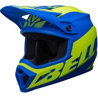 Bell MX-9 Mips Helmet Disrupt Matt Classic Blue/HI-VIZ Yellow Product thumb image 4