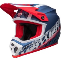 Bell MX-9 Mips Helmet Offset Matt Metal Blue/White Product thumb image 4