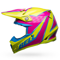 Bell MOTO-9S Flex Helmet Sprite Yellow/Magenta Product thumb image 4