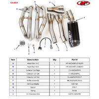 M4 Full System Full System With Street Slayer X96 Canister ZX-4RR 2023-2024 Product thumb image 4