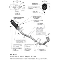 Leovince LV Full Syst | LV ONE EVO | Carbon | YZF-R25 / R3 / MT-25 / MT-03 14>21 Product thumb image 4