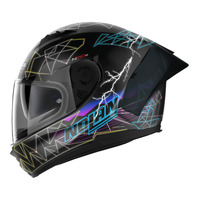 Nolan N60-6 Sport Full Face Raindance Helmet Flat Black/Multi Colour Product thumb image 4