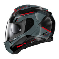 Nolan X-1005 UC Flip Up Undercover Helmet Carbon Grey/Red Product thumb image 4