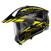 Nolan X-552 UC Adventure Wingsuit Flat Helmet Carbon/Yellow/Black Product thumb image 4