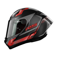 Nolan X-804 RS Full Face Hot Lap Helmet Carbon/Red Product thumb image 4