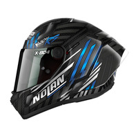 Nolan X-804 RS Full Face Spectre Helmet Carbon/Blue/Chrome Product thumb image 4