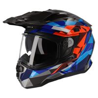 M2R Hybrid Helmet - Poly PC-1 - Black/Blue/Red Product thumb image 5