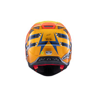 Alpinestars SM10 TLD Edition 25 ECE06 | DARK-BLUE Orange FLURO-YELLOW Red Glossy Product thumb image 5