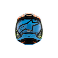 Alpinestars SM3 Youth Fray Helmet ECE06 | Black Orange FLURO-YELLOW Glossy Product thumb image 5