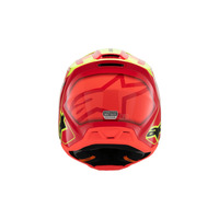 Alpinestars SM3 Youth Fray Helmet ECE06 | Red FLURO-YELLOW Black Product thumb image 5