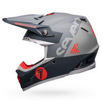 Bell MOTO-9S Flex Helmet Seven Vanguard LE Matt Charcoal/Orange Product thumb image 5