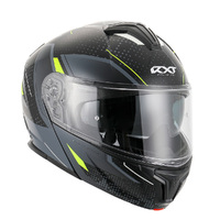 RXT Helmet 918 FLIP-UP Fusion Matt BK/GRY/FLU Product thumb image 5