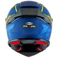 KYT R2R Concept Helmet Matt Blue/Yellow Product thumb image 5