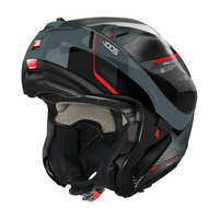 Nolan X-1005 UC Flip Up Undercover Helmet Carbon Grey/Red Product thumb image 5