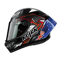 Nolan X-804 RS Full Face Stoner Helmet Carbon/Blue/White/Red Product thumb image 5