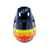 Alpinestars SM10 TLD Edition 25 ECE06 | DARK-BLUE Orange FLURO-YELLOW Red Glossy Product thumb image 6