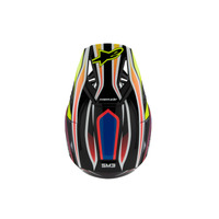 Alpinestars SM3 Youth Wurx Helmet ECE06 | Black YELLOW-FLURO Blue Red Glossy Product thumb image 6