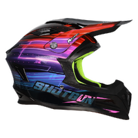 RXT Helmet 762N SG-1 ULTRA+ Shotgun BLUR Gloss BLK/Pink Product thumb image 6