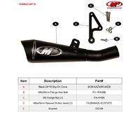 M4 SLIP-ON With Black GP19 Canister Kawasaki ZX6R 2009-2024 Product thumb image 6