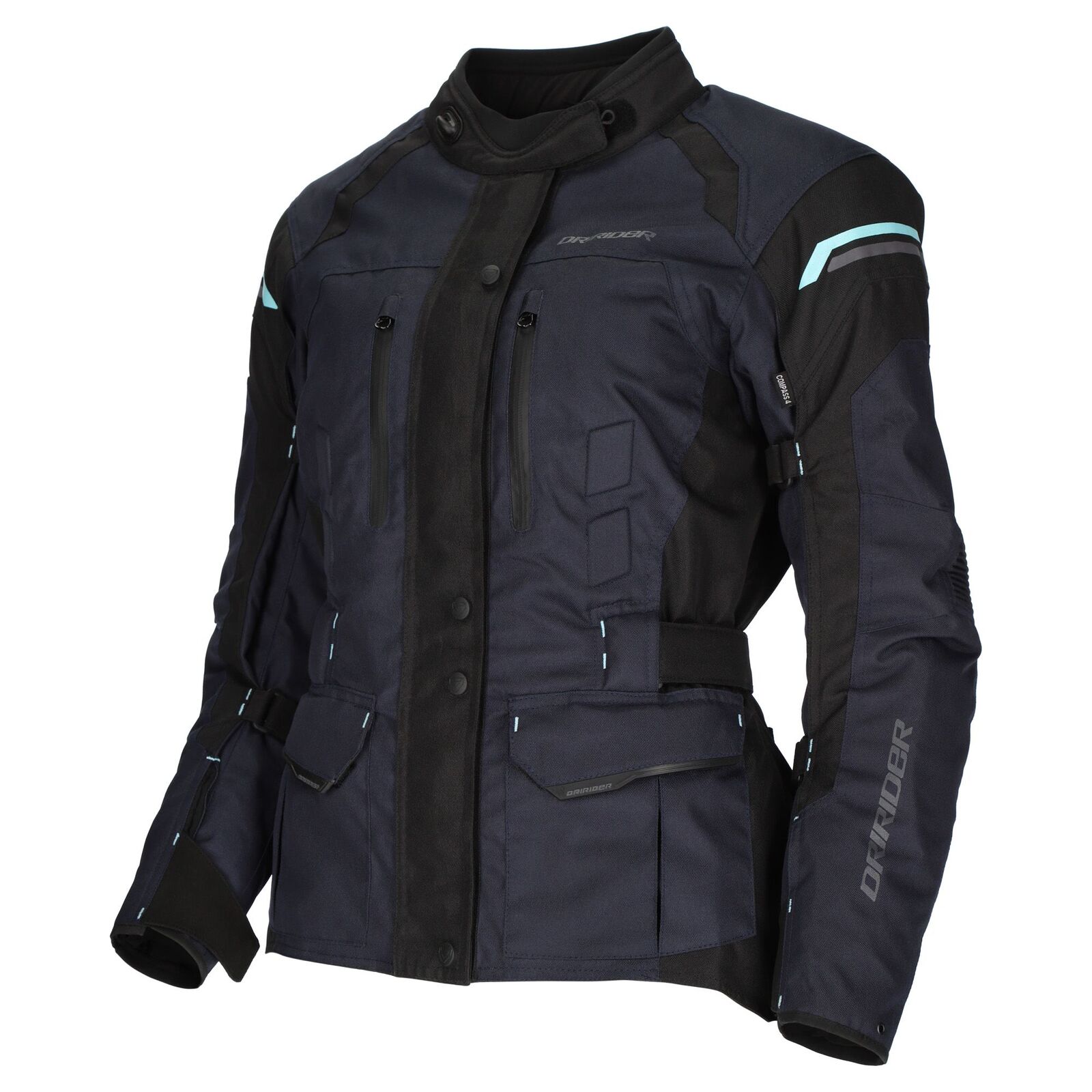 DRIRIDER COMPASS 4 WOMENS JACKET NAVY SKY BLUE