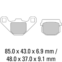 Ferodo Brake Disc Pad Set - FDB313 EF ECO Friction Compound - Non Sinter for Road Product thumb image 1