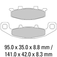 Ferodo Brake Disc Pad Set - FDB481 EF ECO Friction Compound - Non Sintered