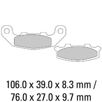 Ferodo Brake Disc Pad Set - FDB508 P Platinum Compound - Non Sinter for Road or Competition Product thumb image 1