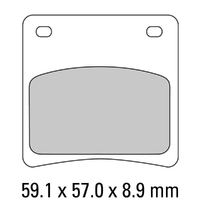 Ferodo Brake Disc Pad Set - FDB569 P Platinum Compound - Non Sinter for Road or Competition Product thumb image 1