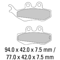 Ferodo Brake Disc Pad Set - FDB677 S Scooter Compound - Non Sinter for Road