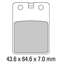 Ferodo Brake Disc Pad Set - FDB696 S Scooter Compound - Non Sinter for Road Product thumb image 1