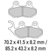 Ferodo Brake Disc Pad Set - FDB2190 EF ECO Friction Compound - Non Sinter for Road