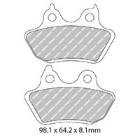 Ferodo Brake Disc Pad Set - FDB2202 P Platinum Compound - Non Sinter for Road or Competition Product thumb image 1