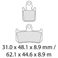 Ferodo Brake Disc Pad Set - FDB2217 CP211 Carbon Grip Compound - Racing Non Sintered Product thumb image 1