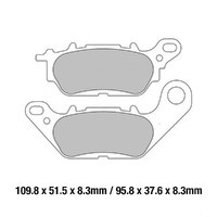 Ferodo Brake Disc Pad Set - FDB2238 EF ECO Friction Compound - Non Sinter for Road