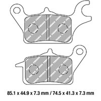 Ferodo Brake Disc Pad Set - FDB2282 EF ECO Friction Compound - Non Sinter for Road Product thumb image 1