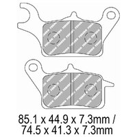 Ferodo Brake Disc Pad Set - FDB2289 EF ECO Friction Compound - Non Sinter for Road