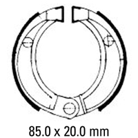 Ferodo Brake Shoe Set - FSB756 Product thumb image 1