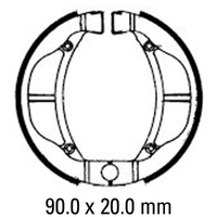 Ferodo Brake Shoe Set - FSB802 Product thumb image 1