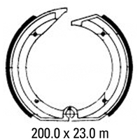 Ferodo Brake Shoe Set - FSB805 Product thumb image 1