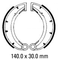 Ferodo Brake Shoe Set - FSB824 Product thumb image 1