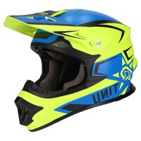 M2R Exo Helmet - Unit Protech PC-2F - Matte Blue/Hi-Vis