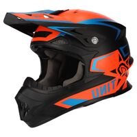 M2R Exo Helmet - Unit Protech PC-8F - Matte Orange/Blue