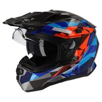 M2R Hybrid Helmet - Poly PC-1 - Black/Blue/Red Product thumb image 1