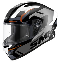 SMK Stellar Helmet - K-Power GL267 - Black/Grey/Orange Product thumb image 1