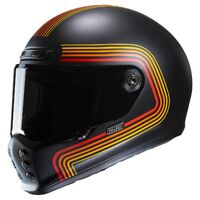 HJC V10 Helmet - Foni MC-1SF - Black/Red/Yellow