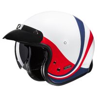 HJC V31 Helmet - Emgo MC-21 - White/Blue/Red